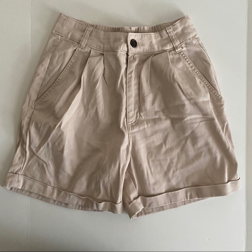 Vintage Styled Khaki Shorts